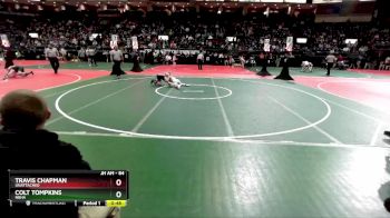 84 lbs Cons. Round 3 - Travis Chapman, Unattached vs Colt Tompkins, NBHA