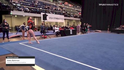 Abby Bohman - Women's Group, Midwest Twisters Gymnastics - 2021 Women's Xcel Region 4 Championships