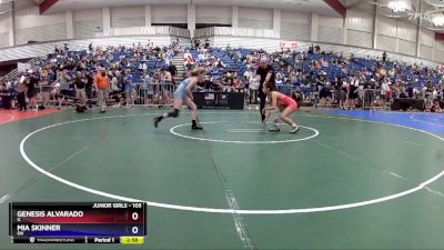 105 lbs Semifinal - Genesis Alvarado, IL vs Mia Skinner, OH