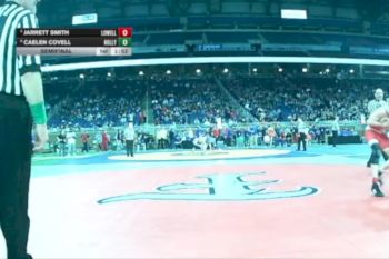 D2-120 lbs Semifinal - Jarrett Smith, Lowell vs Caelen Covell, Holly