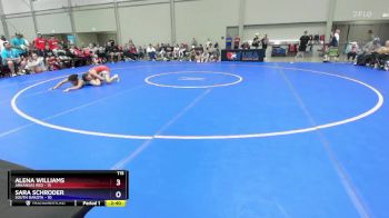 115 lbs Round 2 (8 Team) - Alena Williams, Arkansas Red vs Sara Schroder, South Dakota