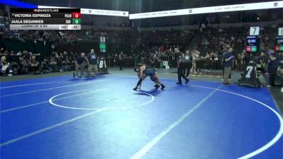 130 lbs Consi Of 8 #2 - Victoria Espinoza, Palm Desert (SS) vs Jaala Degannes, San Marcos (SD)