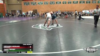 197 lbs Cons. Round 2 - Armando Medrano, Bakersfield vs Owen Ormsby, Cerritos