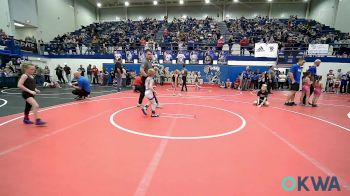 43 lbs Quarterfinal - Preslie Dickerson, Clinton Youth Wrestling vs Hudson Lemaire, Boneyard Wrestling Academy