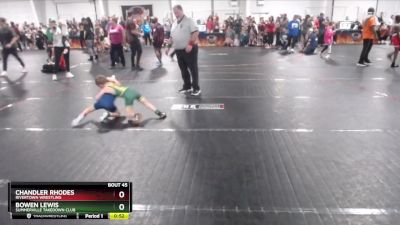 50 lbs Cons. Round 3 - Chandler Rhodes, Rivertown Wrestling vs Bowen Lewis, Summerville Takedown Club