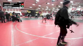 140 lbs Cons. Semi - Celeste Hindley, Buena vs Sara Garcia, Murrieta Mesa