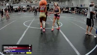 100 lbs Round 3 (8 Team) - Emma Tomlinson, Lady Bandits vs Marielys Lugo, Xtreme Team