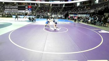 152 lbs Cons. Round 1 - Rylee Carpenter, Bellport vs Isabella Dipaola, Kingston