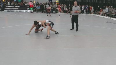 113 lbs 3rd Place Match - Fernando Jimeno, KT3 Style vs Jordan Yi-Berg, AlphaDawg