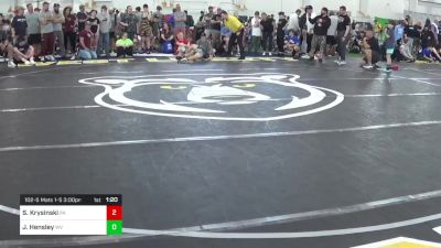 102-S Mats 1-5 3:00pm lbs Round Of 16 - Shay Krysinski, PA vs Jacob Hensley, WV