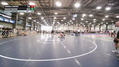 120 lbs Rr Rnd 1 - Randall Shaver, Team RJN - HSB vs Mason George, Ground Up USA (RED) - HSB