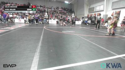 61 lbs Consi Of 8 #1 - Silas Graham, Cleveland Takedown vs Axel Miller, Skiatook Youth Wrestling