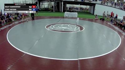 110 lbs Riley Karwowski, Pennsylvania Blue vs Lyric Hetzer, Ohio Blue