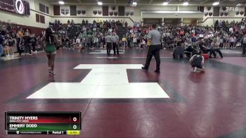 130 lbs Round 2 - Trinity Myers, Iowa City West vs Emmery Dodd, Osage