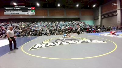 113 lbs Semifinal - Cooper Sandoval, Mcqueen vs Declan Leonard, Del Oro