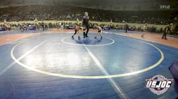 52 lbs Round Of 16 - Bradlee Donati, Henryetta Knights Wrestling Club vs Bryton Foster, Cushing Tigers