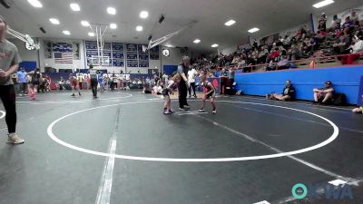 52 lbs Consi Of 4 - Daxton Wise, Tecumseh Youth Wrestling vs Colt Williams, Harrah Little League Wrestling