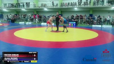 57kg Semifinal - Payton Shields, Lethbridge Amateur WA vs Olivia Rhodes, Ukee Storm Wrestling