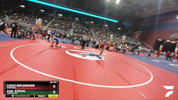 3A-113 lbs Champ. Round 1 - Kael Gudahl, Wheatland vs Lukus Heflebower, Evanston
