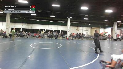 95 lbs Consi Of 16 #2 - Justin Wells, AL vs Eli Gentry, TN