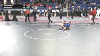 120 lbs Semifinal - Saphira Sao, Lowell vs Addie Smith, Vergennes