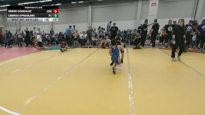 69-70 lbs Champ. Round 2 - Derek Gonzalez, Austin Texas Wrestling Club vs Lennox Spradling, Prosper Texas Jacks