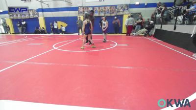 67-76 lbs Rr Rnd 5 - Bree Leyba, Team Tulsa Wrestling Club vs Sadie Baker, Mannford Pirate Youth Wrestling