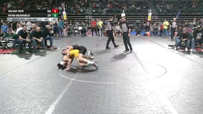 106 lbs Semifinal - Julian Tate, Phillipsburg vs Ryan DeAngelo, Jefferson, NJ