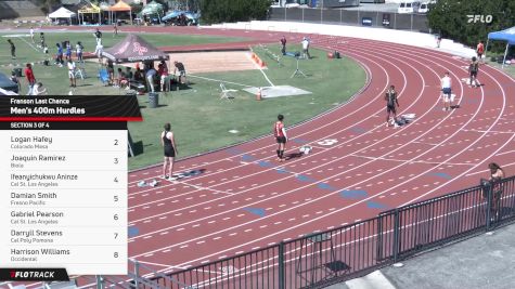 Men's 400m Hurdles Track, Finals 3