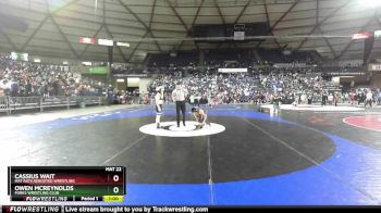 120 lbs Cons. Round 3 - Cassius Wait, Mat Rats Rebooted Wrestling vs Owen McReynolds, Forks Wrestling Club