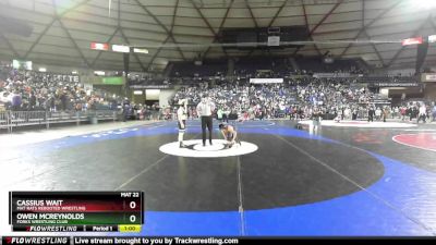 120 lbs Cons. Round 3 - Cassius Wait, Mat Rats Rebooted Wrestling vs Owen McReynolds, Forks Wrestling Club