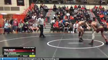 160 lbs 3rd Place Match - Billy Spassov, Arlington Heights (HERSEY) vs Paul Kadlec, LOCKPORT (Twp)