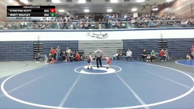47 lbs Cons. Round 3 - Stratton Scott, Kimberly Bulldog Wrestling Club vs Rhett Wolfley, Snake River Wrestling Club