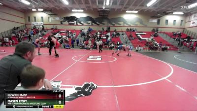 114 lbs 1st Place Match - Masen Emry, White River Hornets Wrestling Club vs Erwin Harr, Steelclaw Wrestling Club