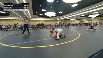 109 lbs Consi Of 32 #1 - Lia Stenger, Etiwanda HS vs Emily Saiz, Stout Wr Ac