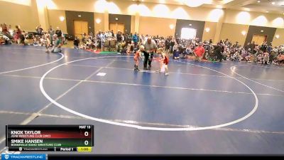 45 lbs Quarterfinal - Knox Taylor, Juab Wrestling Club (JWC) vs Smike Hansen, Bonneville Idaho Wrestling Club