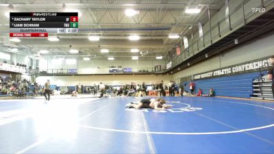 174 lbs Quarterfinal - Liam Schram, Thomas More vs Zachary Taylor, Findlay
