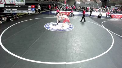 215 lbs Semis - David Calkins Jr, Delta Wrestling Club vs Brian Haran, Daniel Cormier Wrestling Club