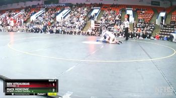 120 lbs Semifinals (8 Team) - Mack Moscovic, Detroit Catholic Central vs Ben Vitkauskas, Rockford