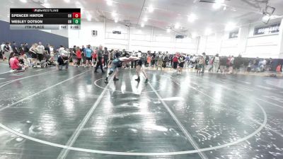 138 lbs 7th Place - Spencer Hinton, OH vs Wesley Dotson, OH