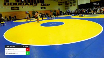 116 lbs Consi Of 16 #2 - Gabriel Ramirez, Canyon View (AZ) vs Jacob Rodriguez, Clovis North