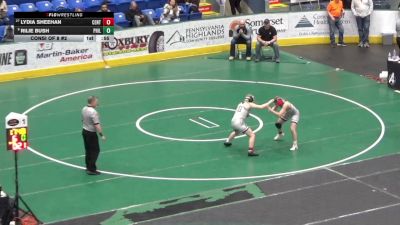 137 lbs Consi Of 8 #2 - Lydia Sheehan, Central Cambria vs Rilie Bush, Philipsburg-Osceola