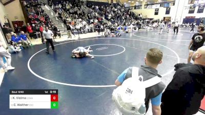 139 lbs Consi Of 8 #2 - Kai Vielma, Connellsville vs Colin Walther, Conwell-Egan Catholic