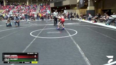 110 lbs Cons. Round 2 - Grady Andra, Maize Wrestling Club vs Cruz Calvert, Phenom