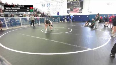 125 lbs Cons. Semi - Jocelyn Sosa, Schurr vs Sofia Fernandez, Camarillo