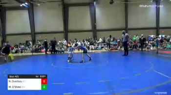 91 lbs Quarterfinal - Nathan Overbey, Bremen Takedown Club vs Micky O'Shea, South Forsyth War Wrestling