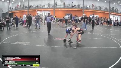 65 lbs Semifinal - Luciano Acerra, Unaffiliated vs Asa Green, NoWorries Academy