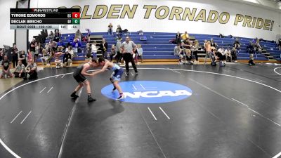 102-108 lbs Round 3 - Tyrone Edmonds, Grove City vs Declan Jericho, Belle Vernon