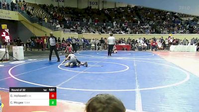 84 lbs Round Of 32 - Gage Hollowell, Elgin Wrestling vs Cale Mcgee, Team Choctaw