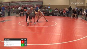 Prelims - Zack Evans, Trojan WC (NC) vs Bray Emerine, Center Grove WC (IN)